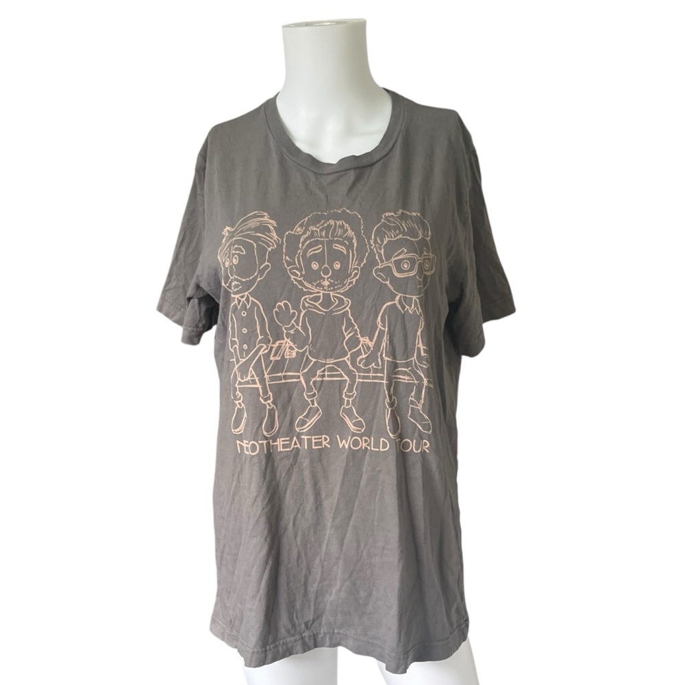 AJR Neo Theater World Tour T-shirt Short Sleeve Gray Graphic Band Tee